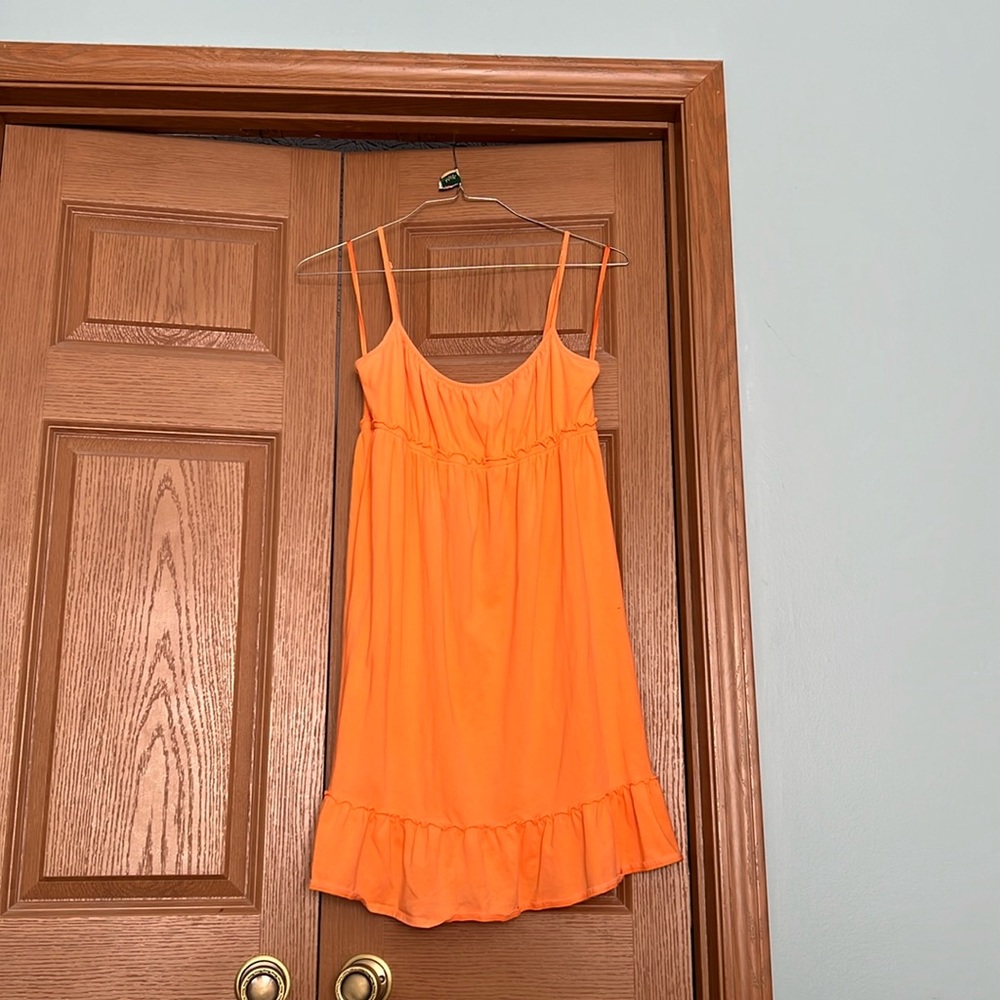 Loft orange beach cover up